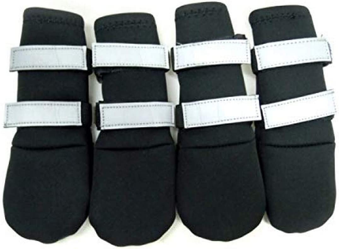 ZEEZ 66-3002 BK Waterproof Dog Boot Medium (6.6 X 7.8Cm), Black image number 1