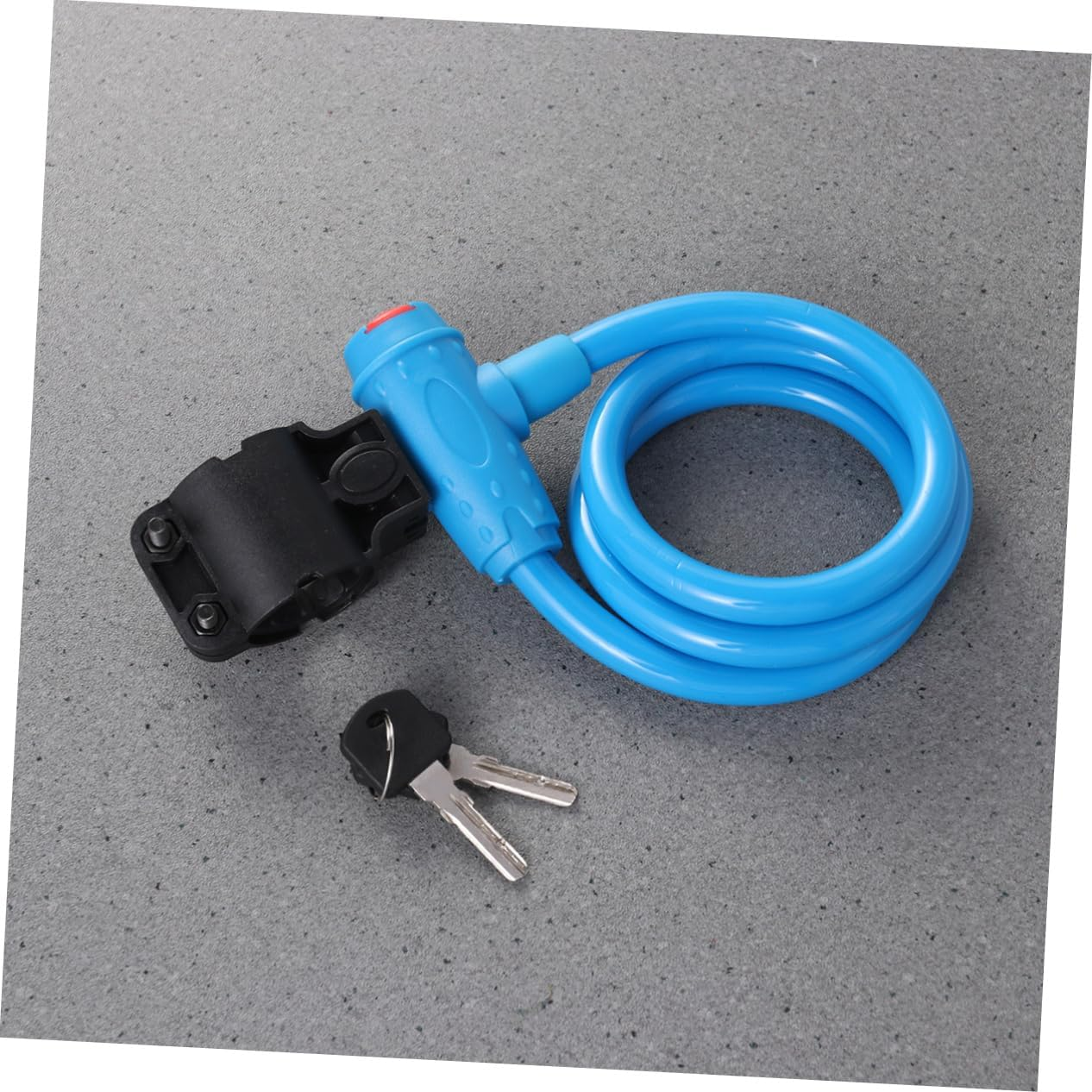 Milisten Colorful Bike Lock Anti-Theft Chain Lock Steel Cable Waterproof Bike Padlock for Road and Mountain Bicycles Blue - Black image number 3