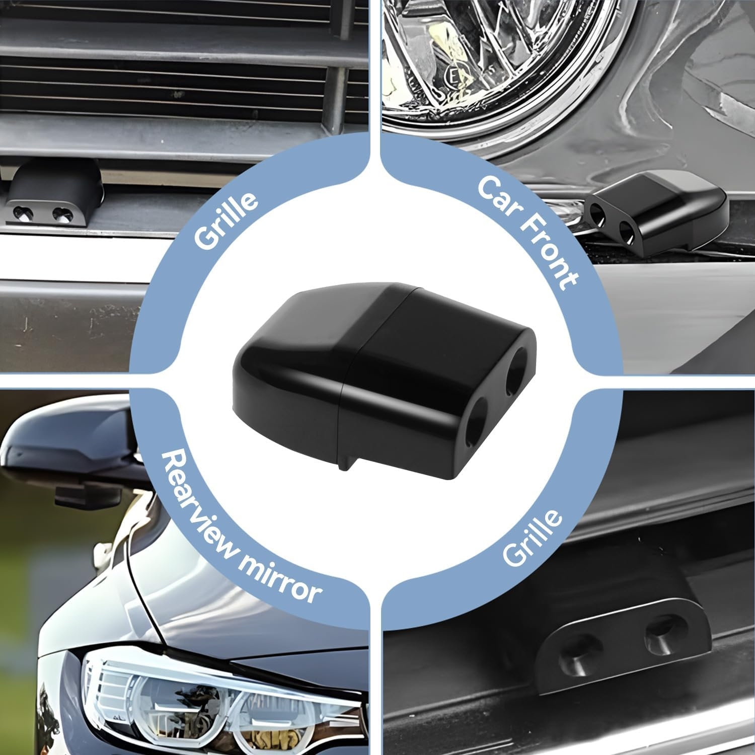 2 Pack Car Animal Alert Animal Repeller Kangaroo Deer Wallby Rabbit Wild Animal Vehicle 4WD (Black) - Transparent image number 3