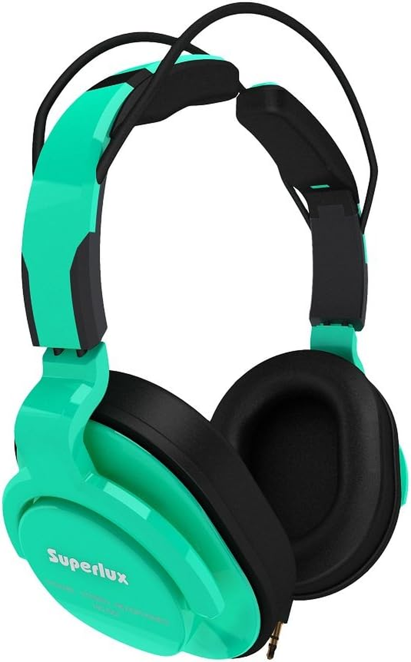 Superlux HD661 Blue Sealed Studio Monitor Headphones, Blue