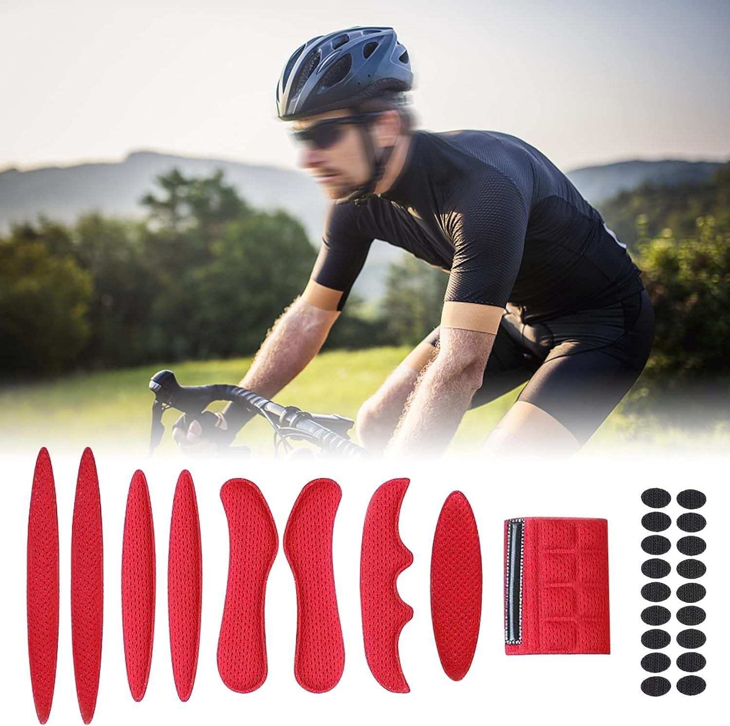 Universal Helmet Foam Pads Replacement Set Helmet Sponge Lining image number 5