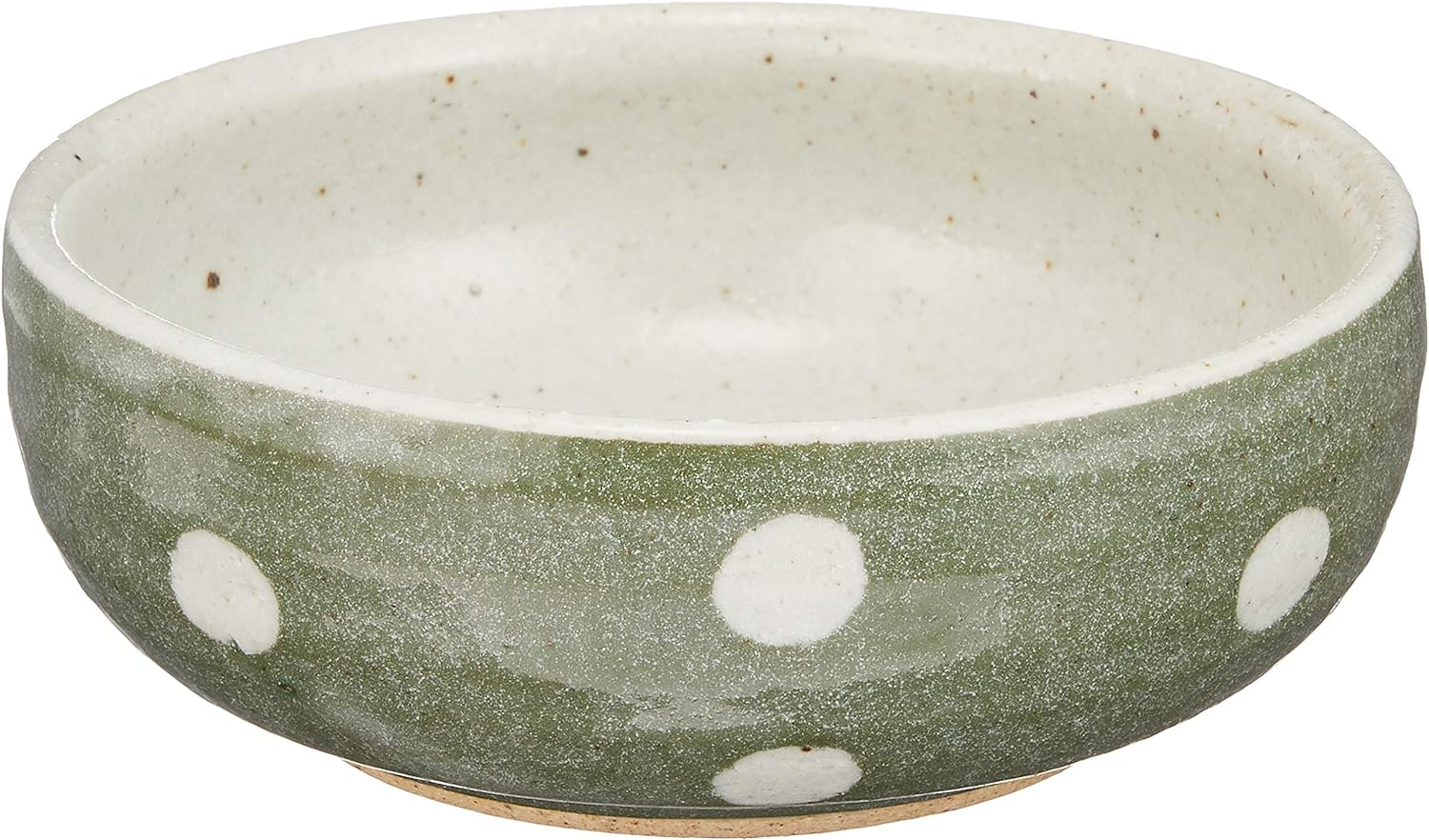 Yamani 3815020 Handbag, Hokkorikukuri Bowl, Green, Polka Dot, Green