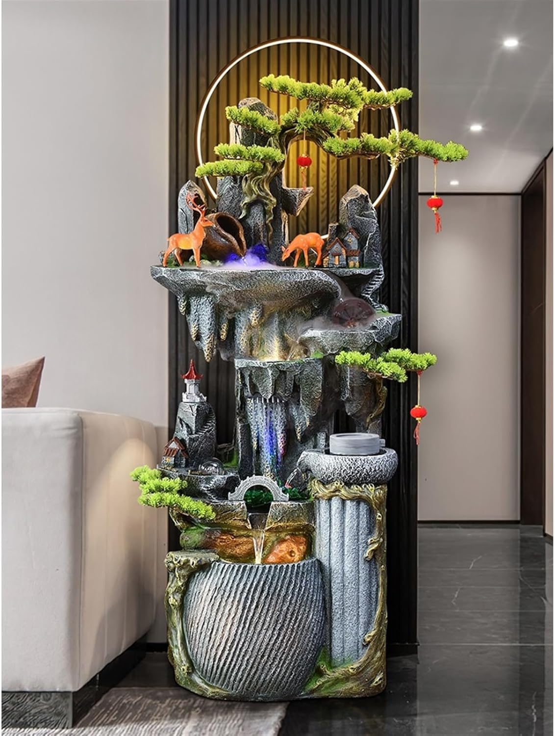 Outdoor Fountain Rockery Water Fountain Decoration, Outdoor, Floor(S) image number 6