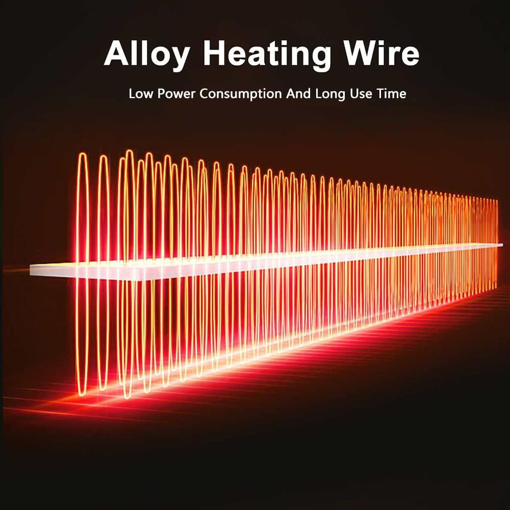 Baceyong 12V/24V Portable 2-In-1 Mini Car Heater Fan Defroster, Cigarette Lighter 360&deg; Adjustable Car Warmer, Black/Yellow/Red image number 6