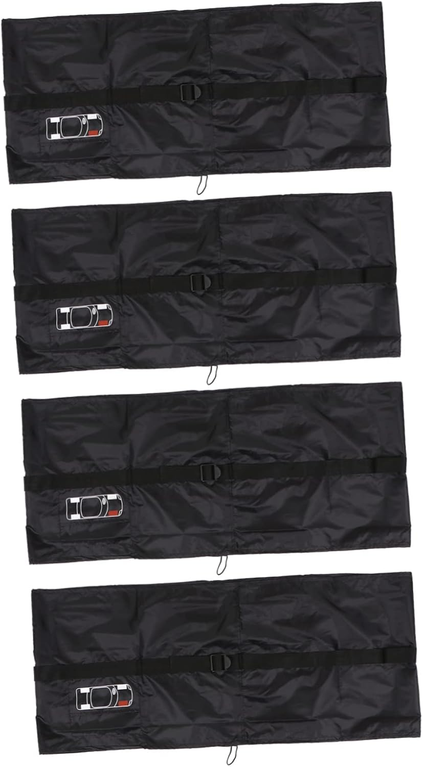 Beatifufu 4Pcs Auto Tire Cover Wheel Tire Caps for Car SUV Truck Trailer Weatherproof Easy to Clean image number 5