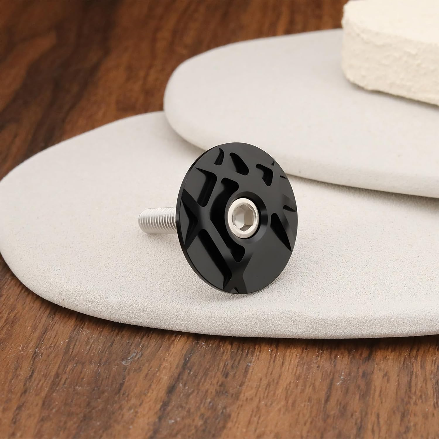 Aluminum Ahead Cap Bicycle Headset Top Cap Suitable for 28.6 Front Fork Mountain Bikes Road Bikes image number 1