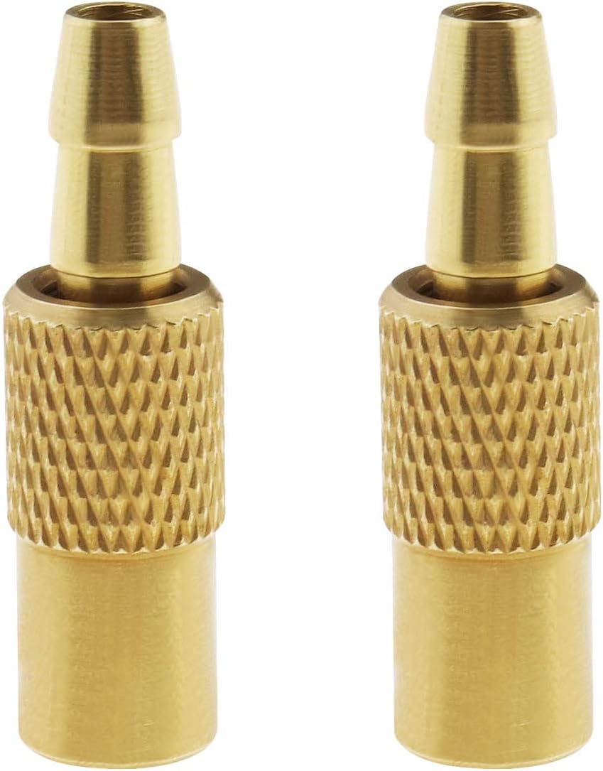 Emagtech 2Pcs Tyre Inflator Valve Connector Replacement Auto Air Pump Chuck Clip Car Clamp Tire Repair Tools Car Accessories Brass image number 5