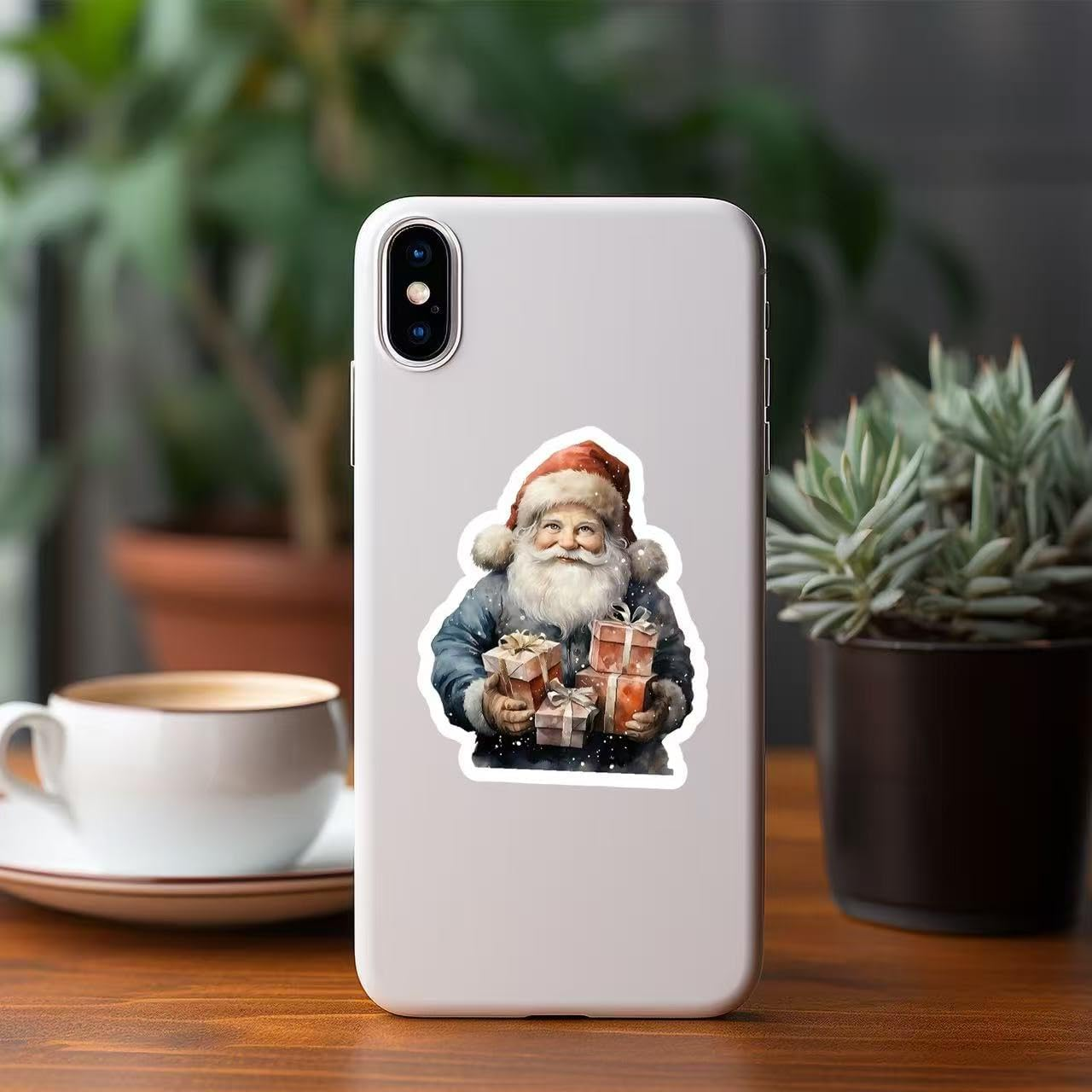 50 PCS Christmas Stickers for Kids, Christmas Party Favors Stocking Stuffers Vinyl Water Bottles Stickers Crafts Gifts for Classroom Students Holiday Sticker for Kids Teens Adults - 100 A image number 6