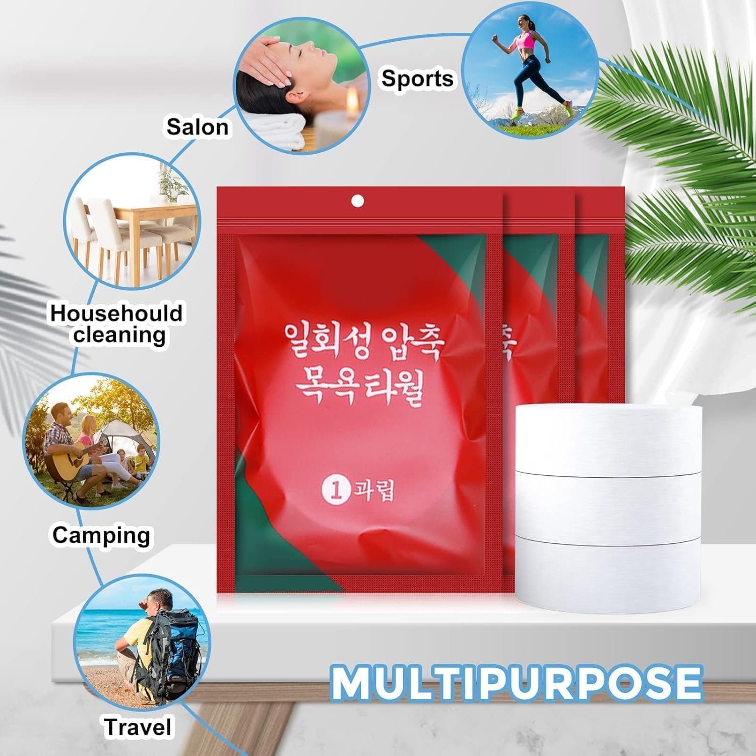 30 Pack Compressed Bath Towels 140X70Cm - 100% Cotton Expandable to Bath Sheet, Fast-Drying Travel Towel for Beach, Camping, Gym Australia (30)