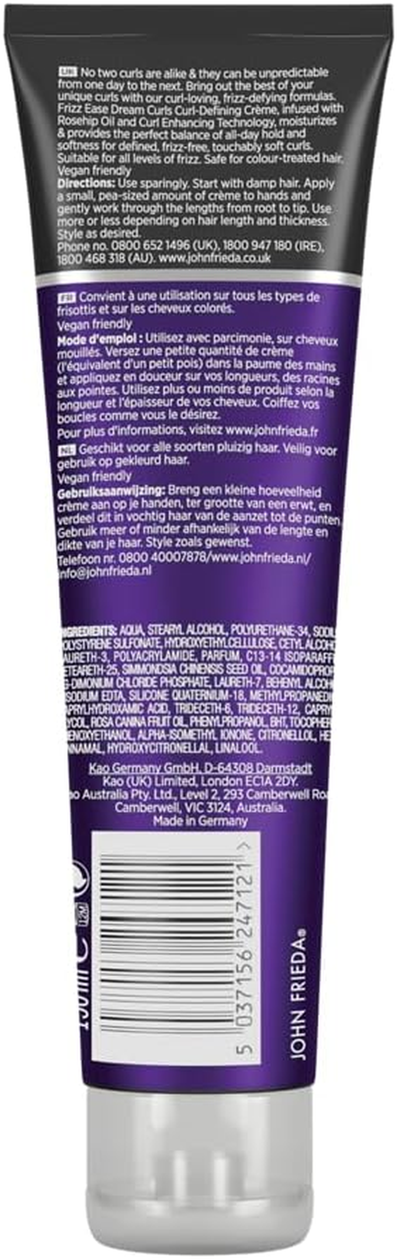 John Frieda Frizz Ease Dream Curls Curl Defining Cr&egrave;me, 150 Ml