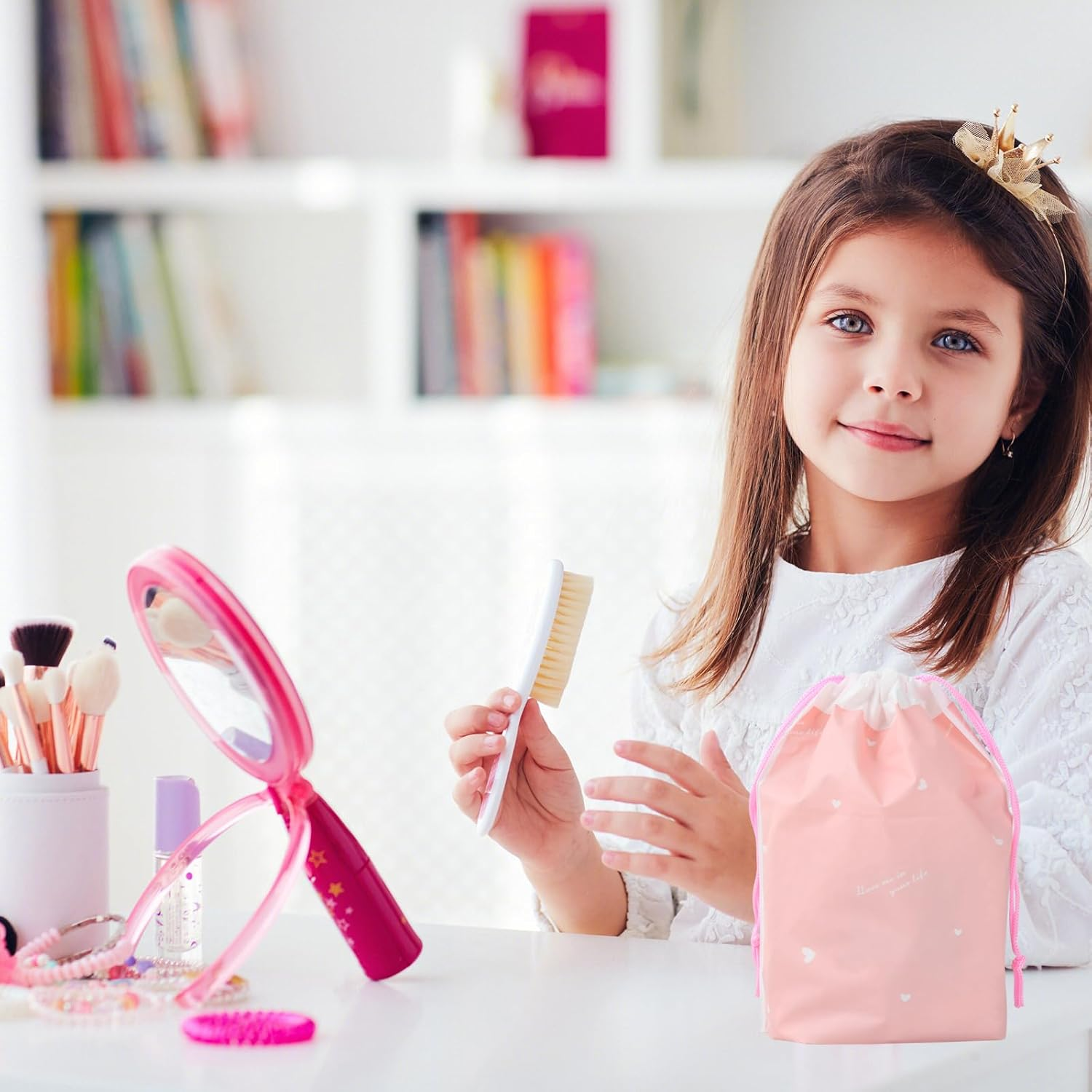 Zimoer Pack of 25 Women'S Hair Bobbles - Extra Thick Braided Scrunchies for Braids and Ponytails (5.5 Cm, Colourful) - High-Quality Nylon Hair Bobbles with Double Colour Design image number 1