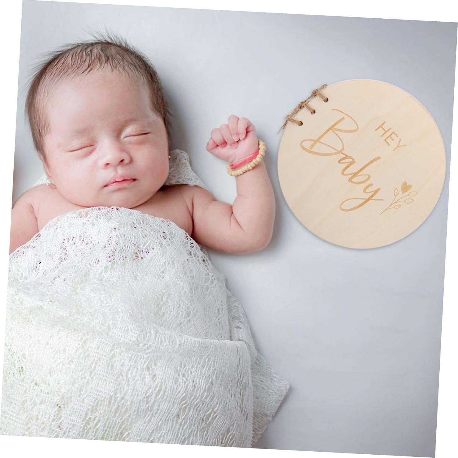 SEWACC Wooden Shower Guest Book Rustic Memory Album Signature Board for Boy Girl Elegant Keepsake Journal for Celebrations Design for Lasting Memories image number 4