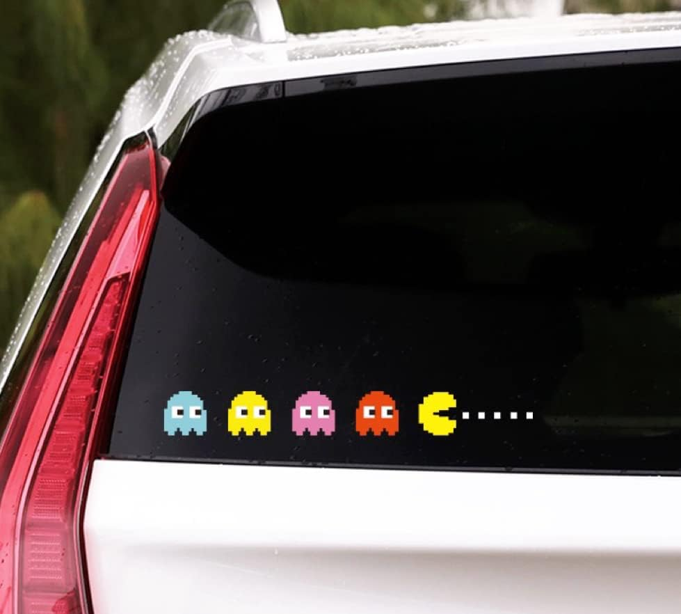 Pac Man Car Stickers Pacman Sticker for Car for Laptop Video Game Car Sticker Waterproof Vinly Pacman Decal (Doodle) image number 6