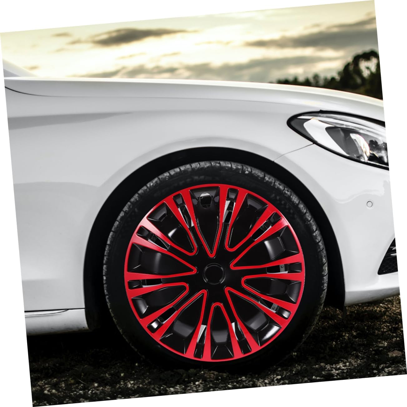 PRETYZOOM Stylish Wheel Cover for Vehicle Rim Modern Design Aesthetic Easy Installation Robust and Versatile for Driving Scenarios image number 3