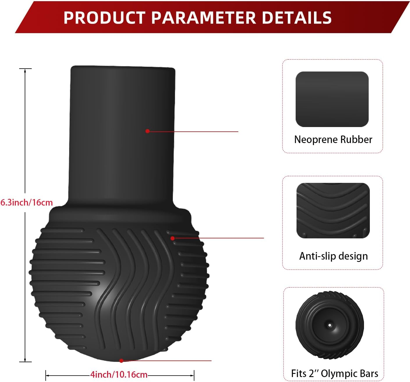 Heavy Duty Landmine Attachment for Barbell Landmine Exercise 360 Swivel Easy for Deadlifts, Squats and Arm Rows/Presses Fits 2'' Olympic Bars image number 5