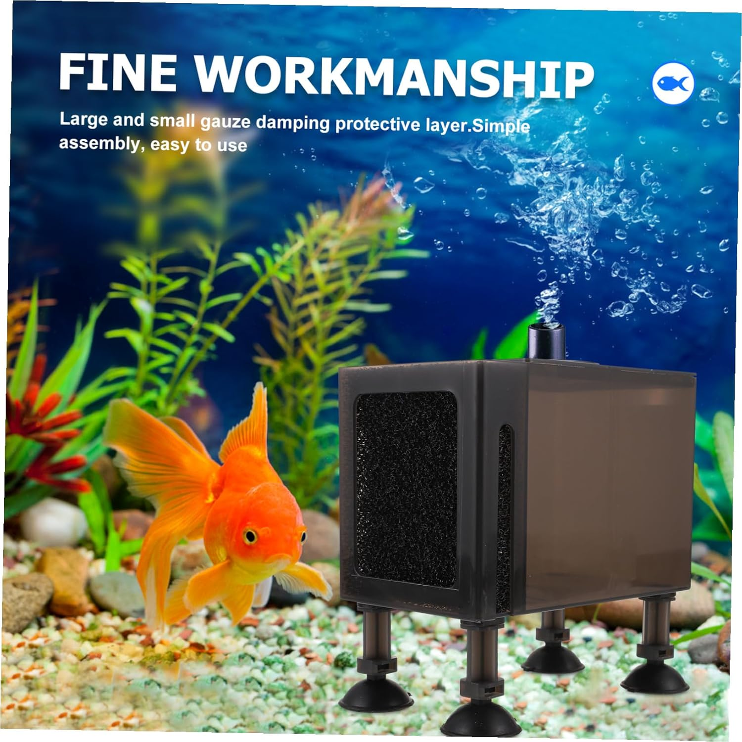 Garneck Plastic Pump Case with High Foot Nails Aquarium Supply Container for Outdoor Submersible Water Pump Protection Sturdy Household Accessory Box image number 2