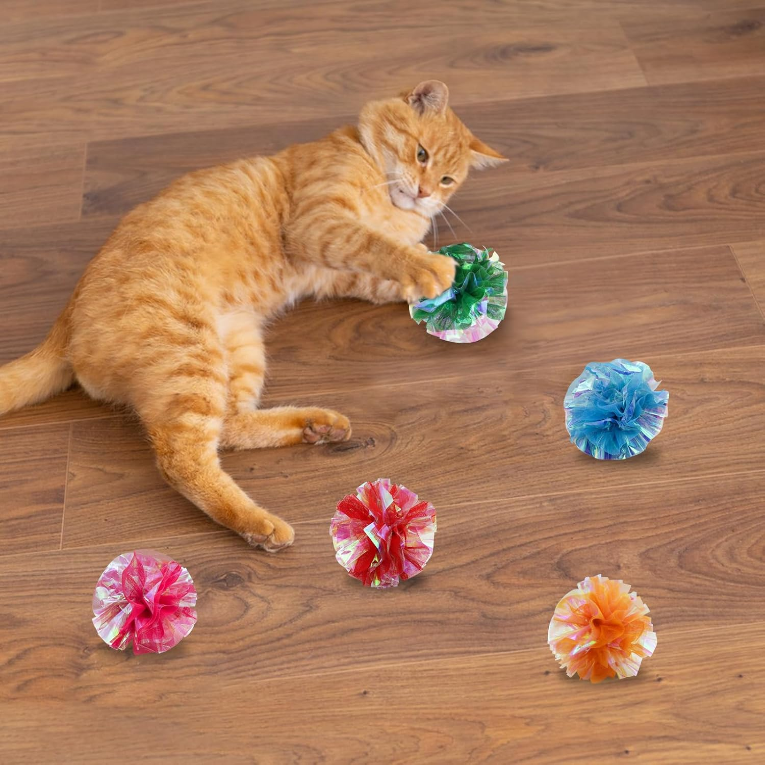 Andiker Cat Toy Cat Balls with Sound (Pack of 5)