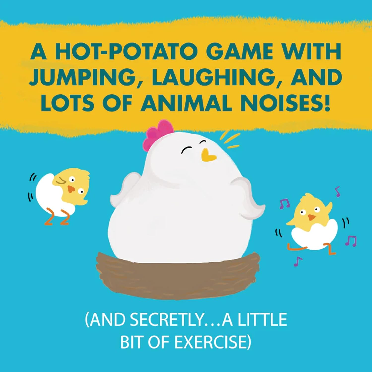 Venross Exploding Kittens Hurry up Chicken Butt a Hot-Potato Game with Jumping, Laughing, and Lots of Animal Noises! (And Secretly...A Little Bit of Exercise) | 2-6 Players | Card Game image number 4
