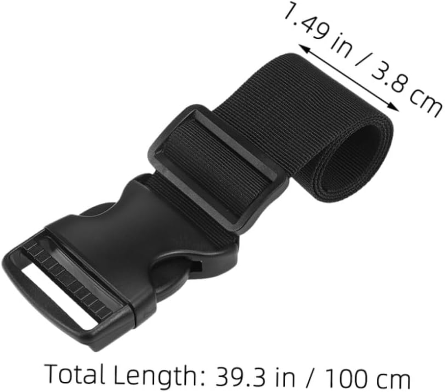 Zerodeko Adjustable Luggage Straps with Buckle 2Pcs Travel Suitcase Belts 3.8Cm Wide Nylon Straps for Secure Packing and Outdoor Travel Gear