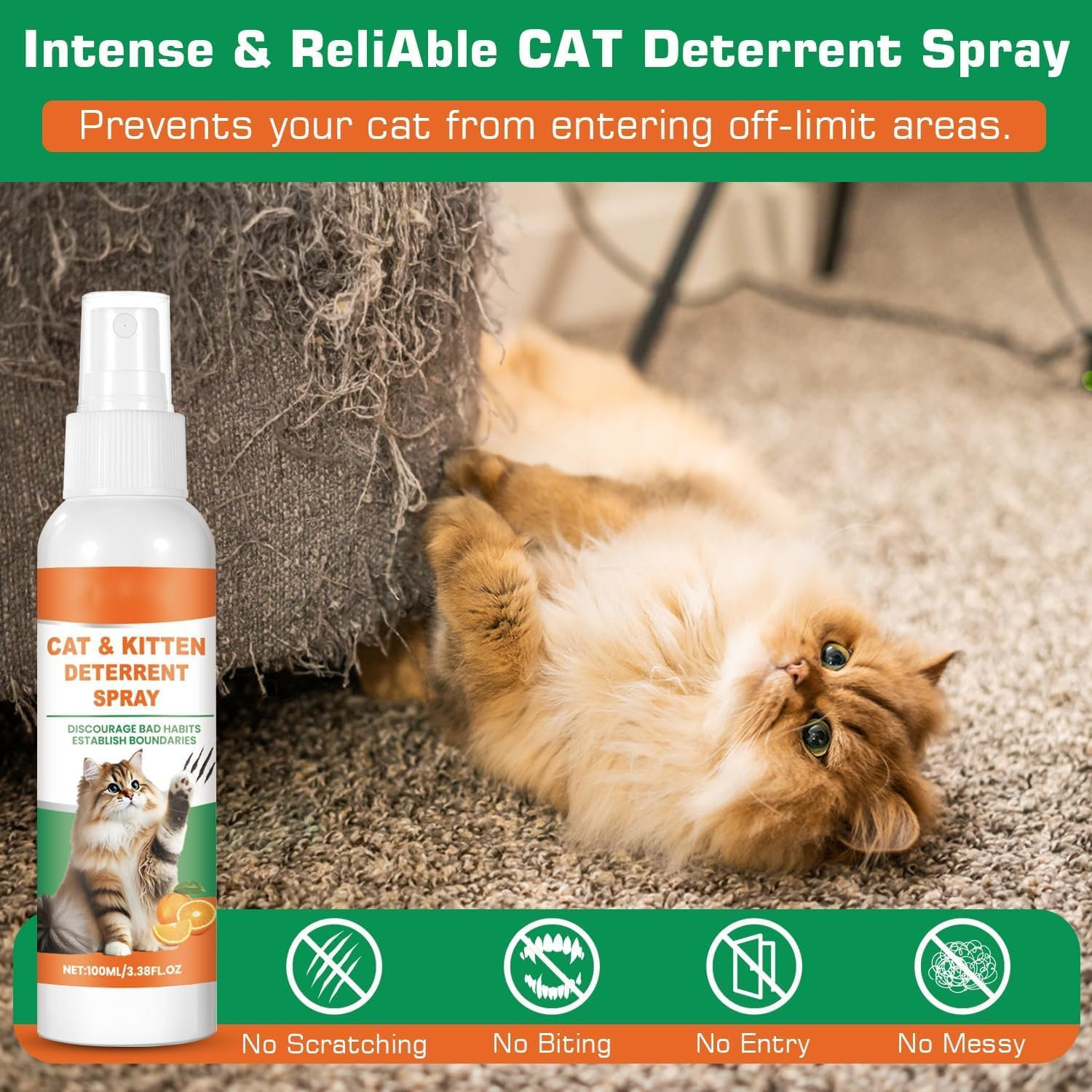 No Chewing Bitter Spray for Dogs,Dog Correction Spray,Prevent Pets from Soiling the Carpet,Puppies and Cats Stop Dogs from Chewing Furniture Spray Safe image number 4