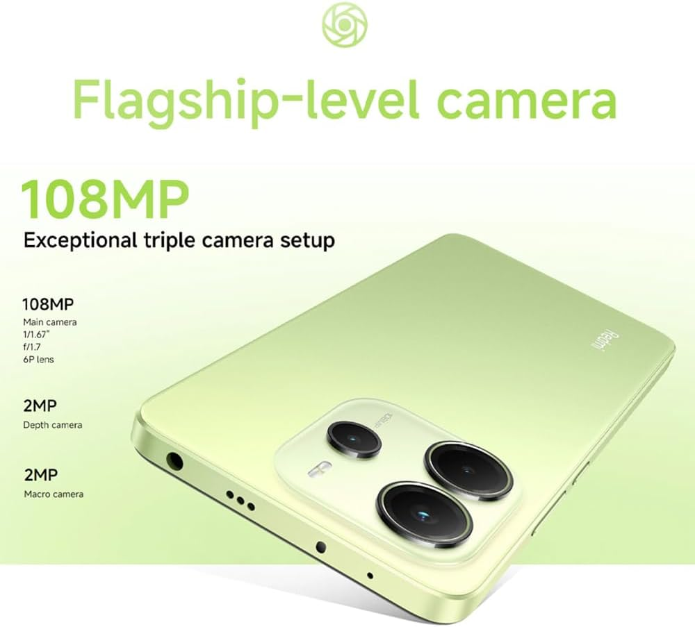 Xiaomi Redmi Note 14 8GB + 256GB Global Edition Smartphone 6.67 Inch AMOLED Screen 120Hz 50MP 5110Mah 45W Fast Charge Blue image number 6