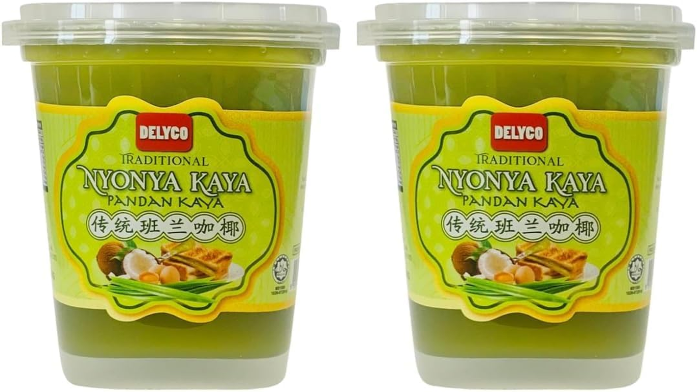 Delyco Pandan Kaya Malaysian Coconut Egg Jam with Pandan Flavor Creamy Spread for Toast Dessert 225G image number 3