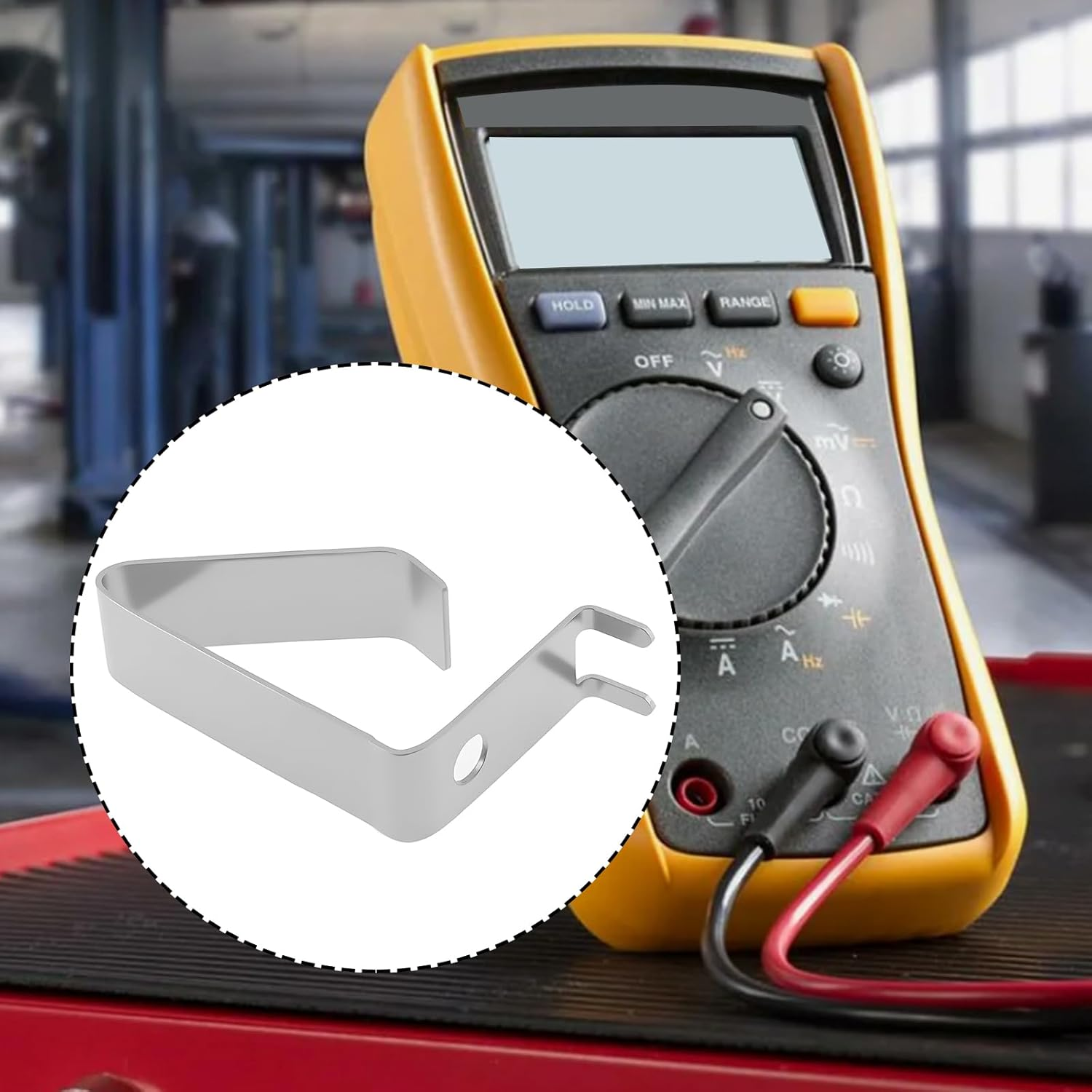 Emagtech 2Pcs Multimeter Mainboard Battery Contact Spring Double Welded Spring Compatible with FLUKE 15B 17B 18B 111 112 115C 116C 117C Multimeter image number 1