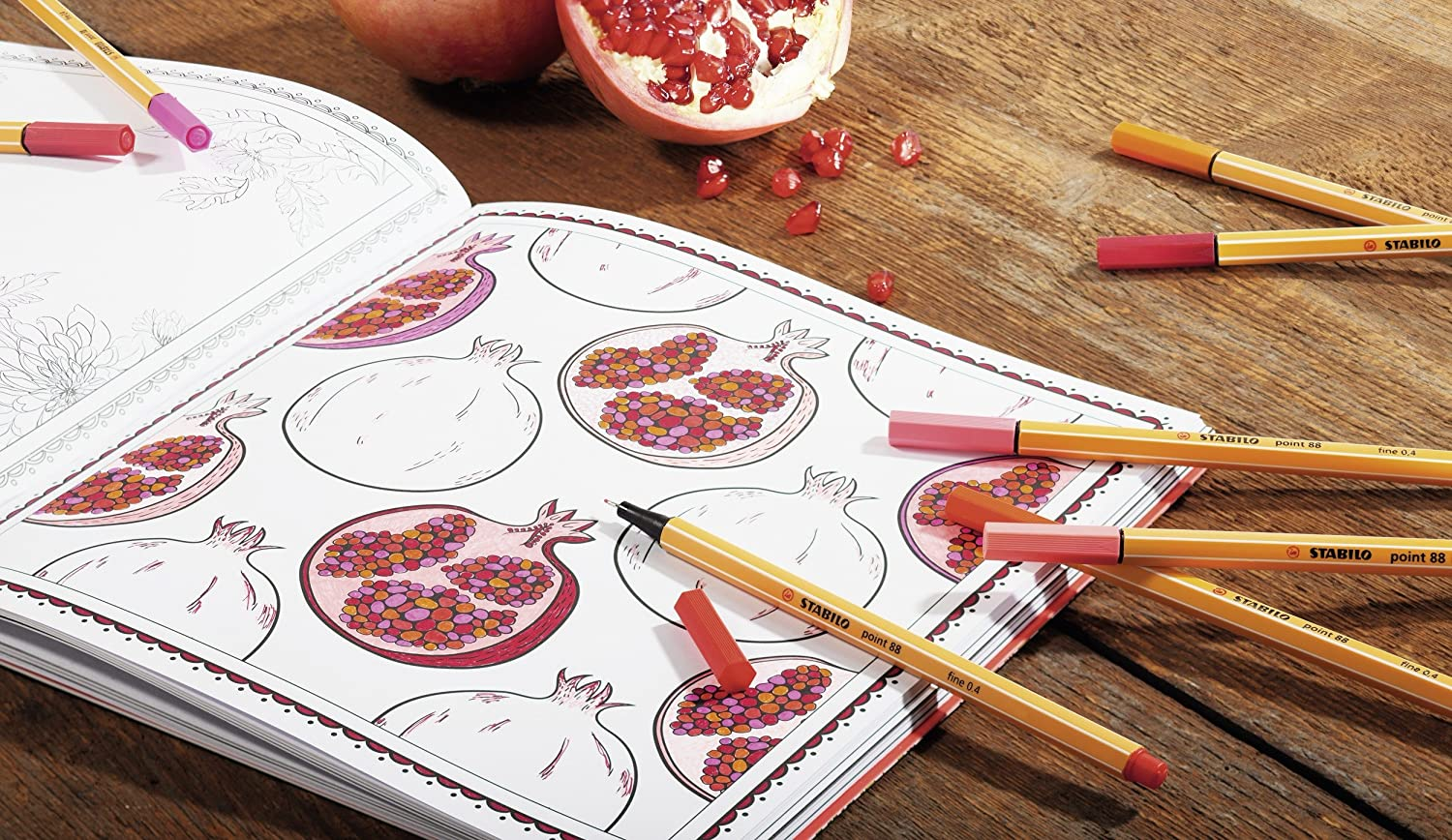 STABILO Point 88 Fineliner Pen Red 3Pcs in a Blister image number 2