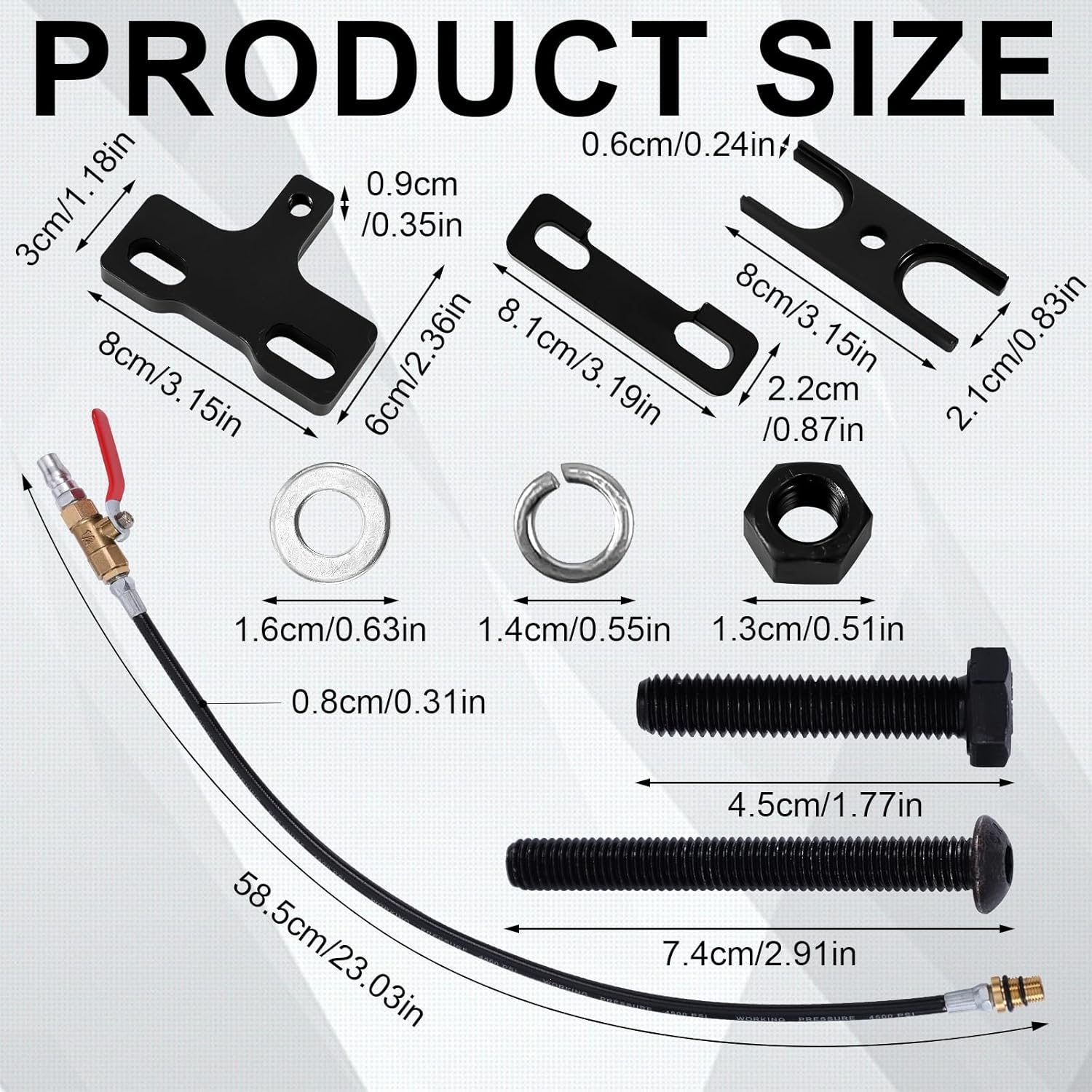 Valve Spring Compressor & Air Valve Holding Hose Tool, Engine Valve Spring Compressor Compatible with 4.8L 5.3L 5.7L 6.0L 6.2L LS image number 3