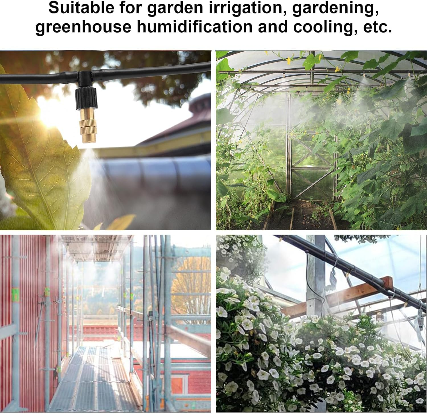 Lyfengdeam 10-Pack Removable Atomizing Nozzles for Misting - Easy Installation Spray Heads for Greenhouse & Garden Cultivation image number 6