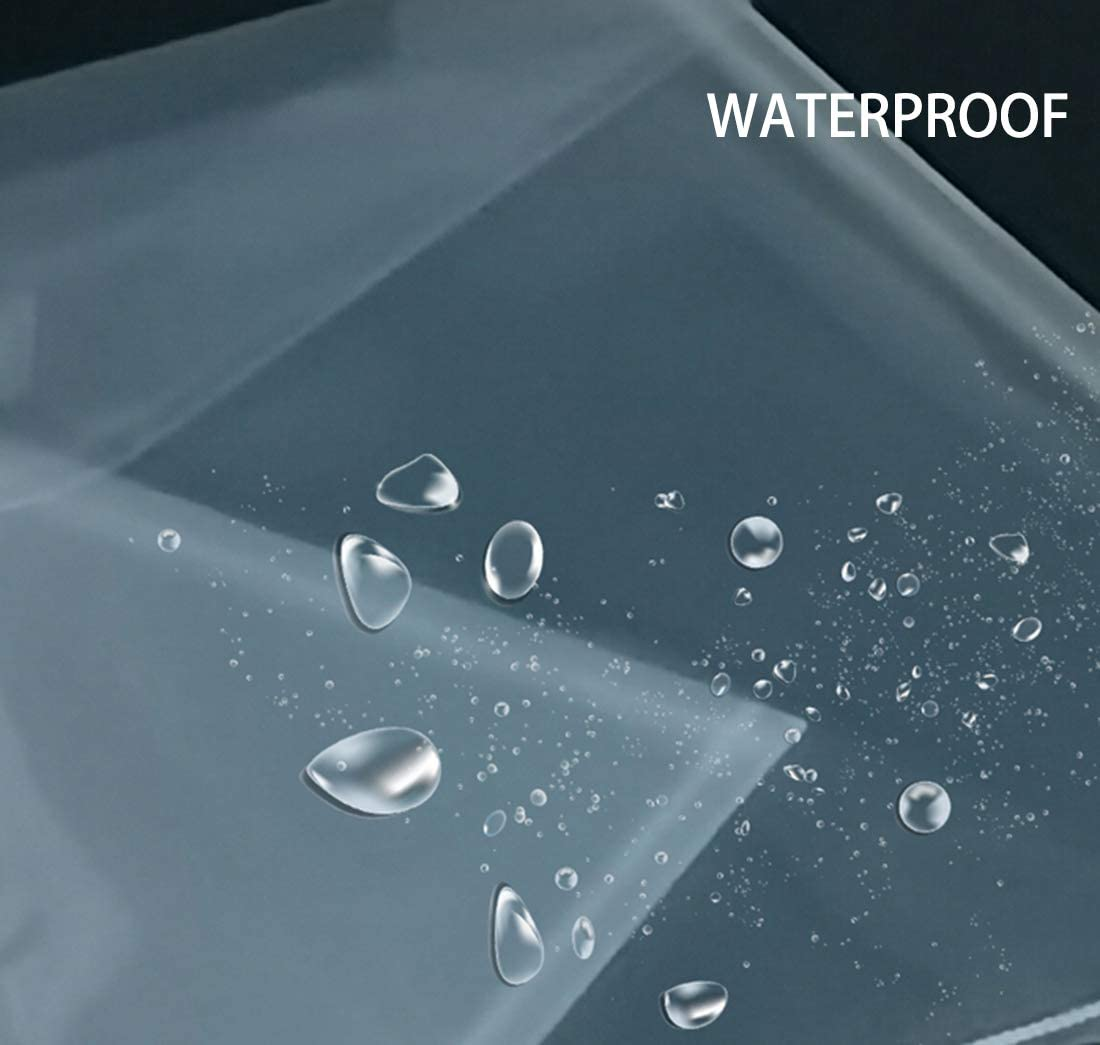 5X7 Small Plastic Envelopes Hook Loop Closure Receipt Storage Holder 80 Pack (Clear-80 Pack) image number 4