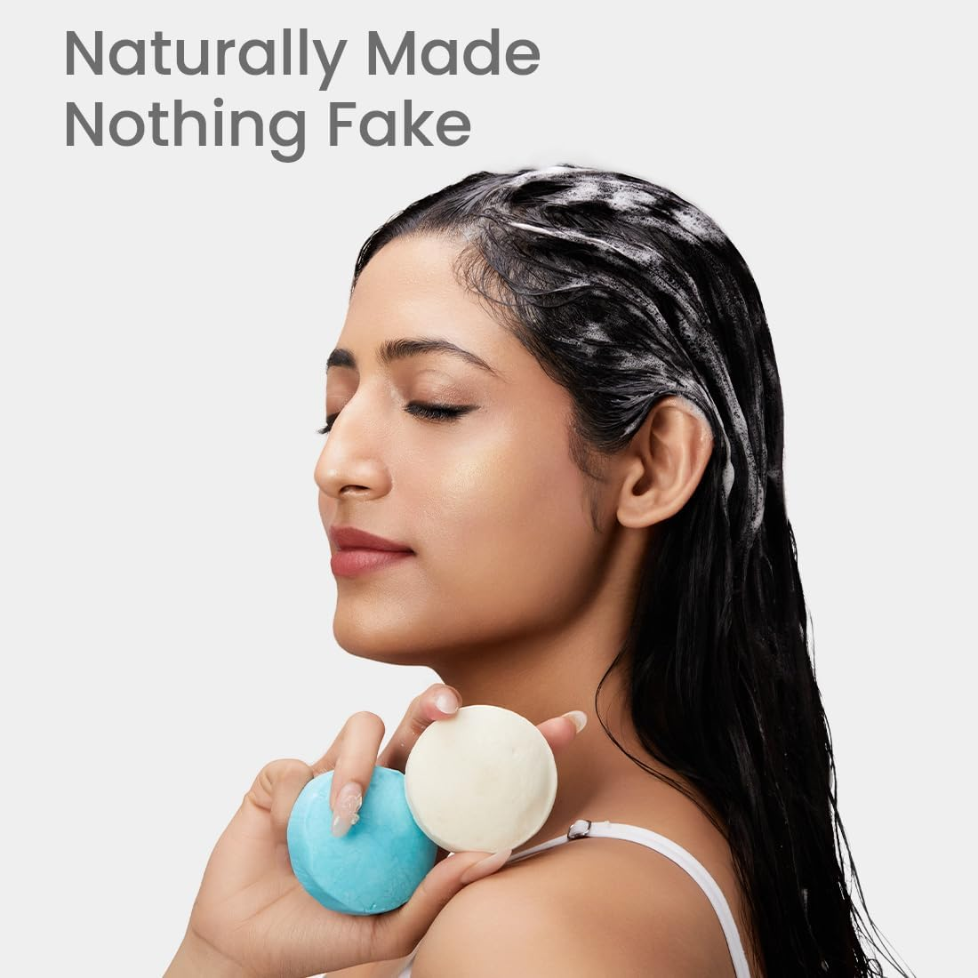 Earth Rhythm Hair Growth Shampoo Bar with Charcoal for Men & Women | Removes Excess Oil & Strenghten Roots| Sulphate & Paraben Free - 80 Gm image number 5