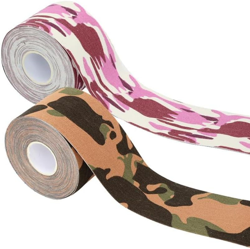 6 Packs Athletic Waterproof Kinesiology Tape 5CM&times;5M, Unisexs Sports Tape Strapping, Elastic Muscle Support Tape for Exercise Sports Muscles Joints Knees Shoulders, Injury Recovery