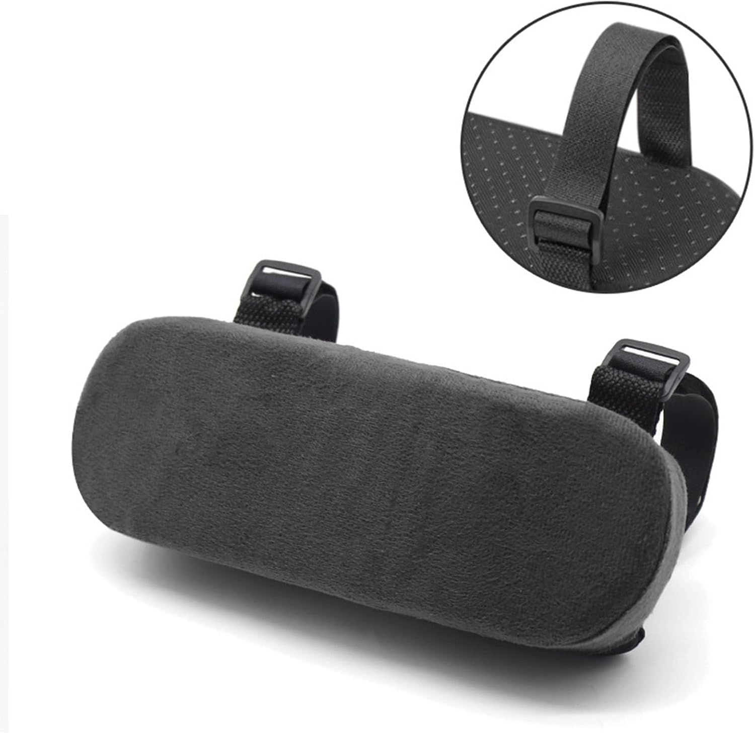 XUTONG 2Pcs Chair Foam Armrest Pads,Comfort Office Chair Arm Rest Gaming Desk Chair for Computer,Car Seat (Black)