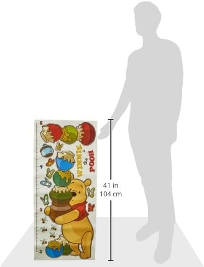 Roommates Growth Chart RMK1501GC: Winnie Pooh Peel & Stick Inches image number 3