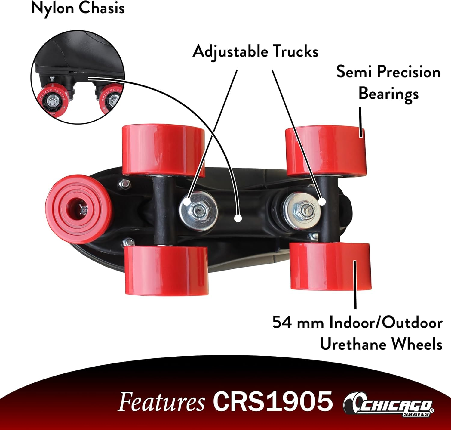 Chicago Boys Rink Roller Skate image number 3