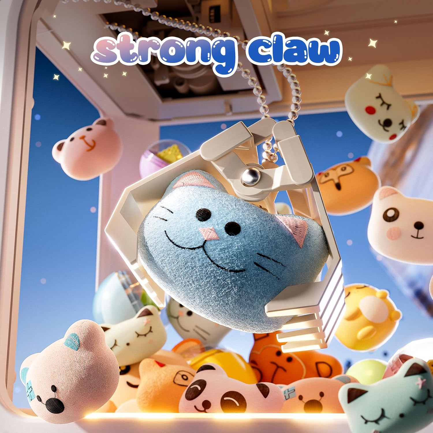 Skirfy Space Claw Machine for Kids, Mini Electronic Arcade Game Vending Machine，Candy Dispenser Arcade Game for Kids，Birthday Christmas Gifts for Girls Boys(Blue) image number 5