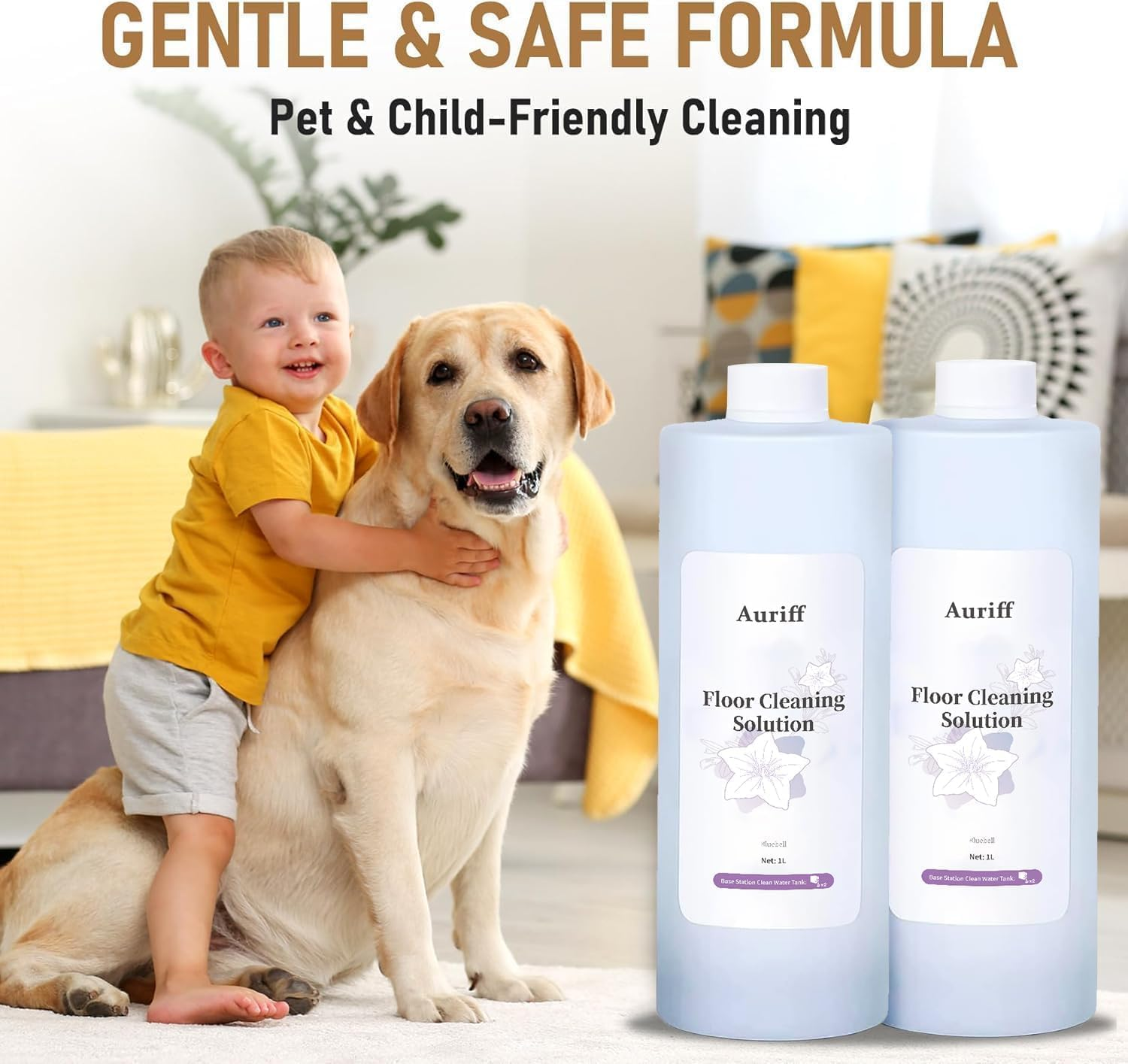 3 Pack 1L Multi-Surface Floor Cleaning Solution,Compatible with ECOVACS Deebot X11/N20/N30/X1/X2/X5/X8/X9/T10/T20/T30/T50/T80/T30C All Series Robot Vacuum Cleaner,Deep Clean for Hard Floors image number 5