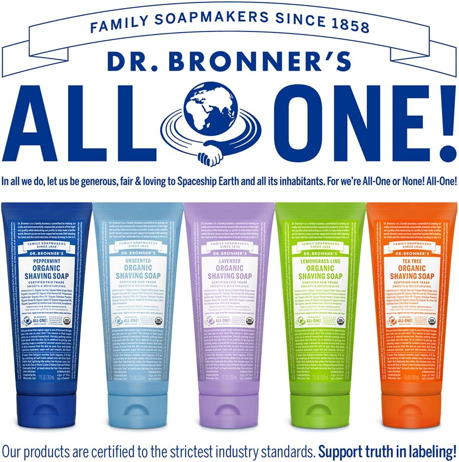 Dr. Bronner Magic Organic Shaving Soap Gel Lemon 210Ml Liquid image number 6