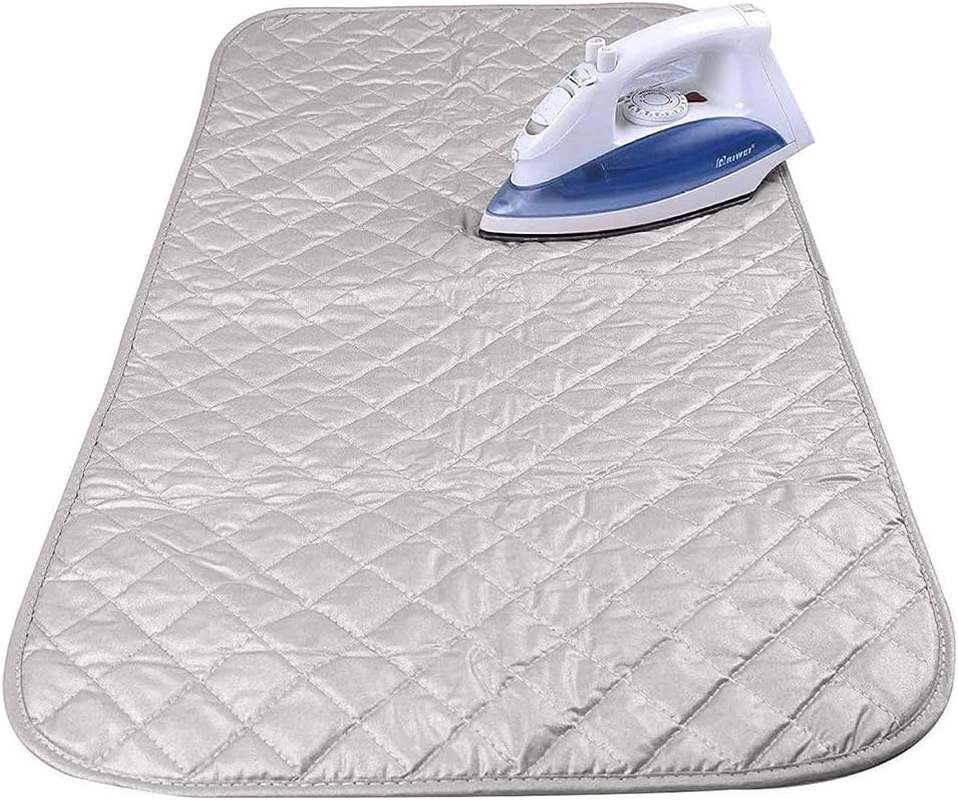 Ironing Blanket, Magnetic Mat Laundry Pad, Portable Travel Ironing Mat, Foldable Thickened Heat Resistant Ironing Pad Cover for Dryer Countertop image number 5