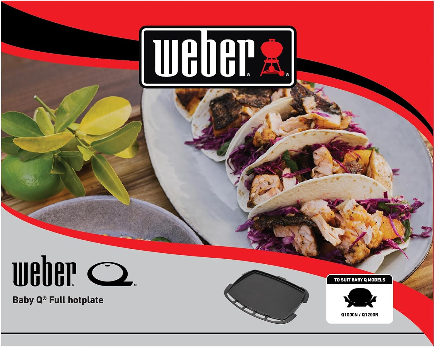 Weber Baby Q Full Hotplate - Fits Latest 3Rd Gen BBQ [Check Compatibility] image number 3