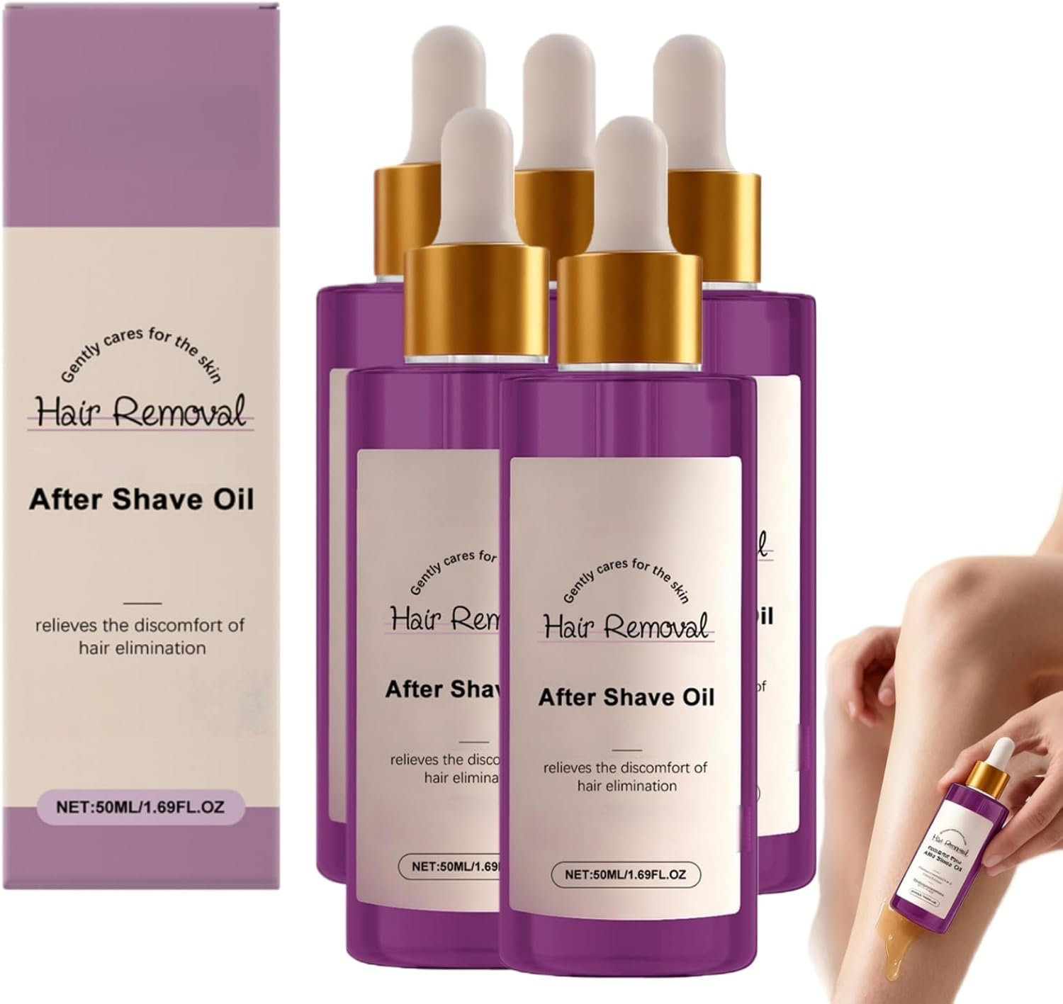 After Shave Oil for Women - Soothing & Moisturizing Formulation for Ingrown Hairs & Dryness, Soothes & Cool Skin to Help Prevent Ingrown Hairs& Razor Bumps, after Wax Care for All Skin Types (3)