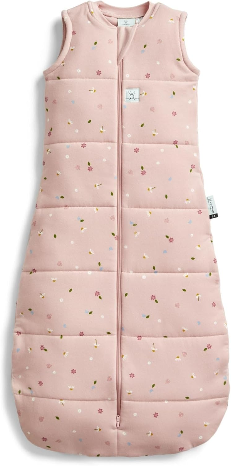 Ergopouch 2.5 TOG Sleeping Bag &ndash; Sleeveless &ndash; 8&ndash;24 Months &ndash; Daisies Print &ndash; Organic Jersey Cotton &ndash; Ideal First Sleeping Bag for Arms-Out Sleepers &ndash; Safe & Comfortable Design image number 1