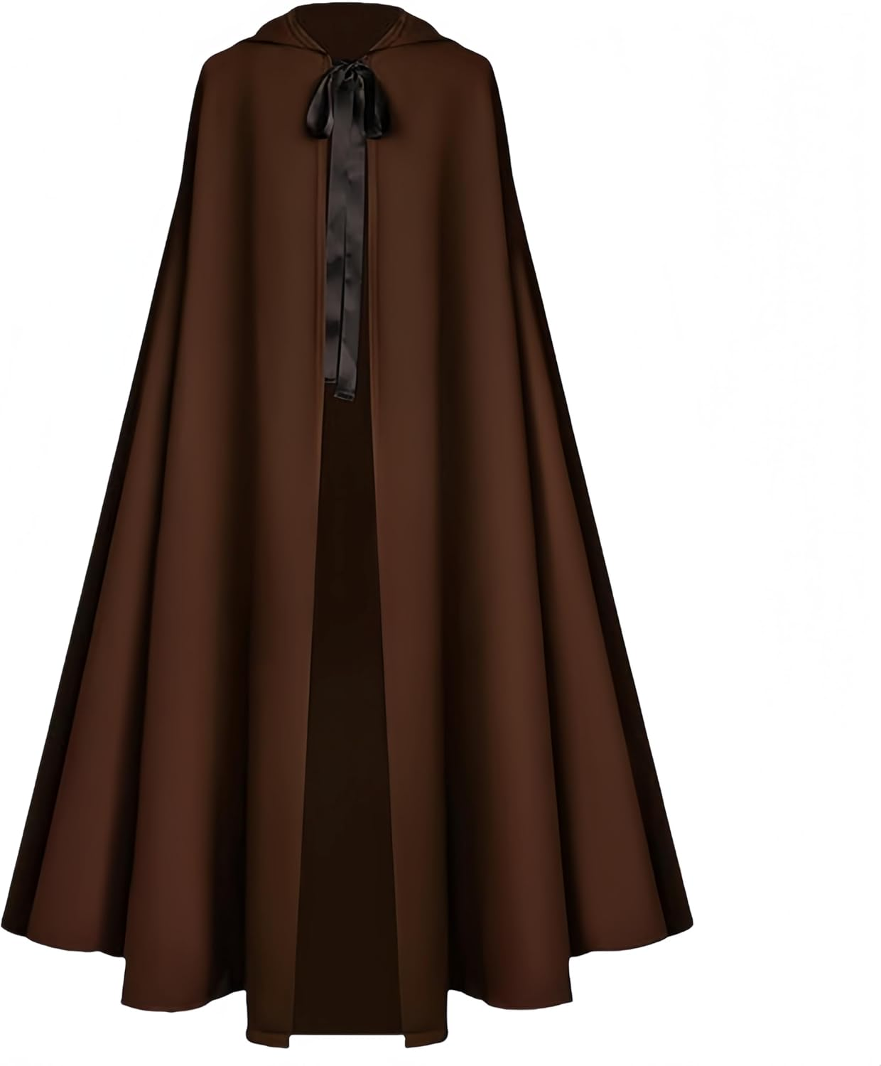 Proumhang Halloween Hooded Cloak for Adults - Renaissance Medieval Witch Cape Costume for Men & Women, Hobbit Cosplay Short Cape 130Cm/51