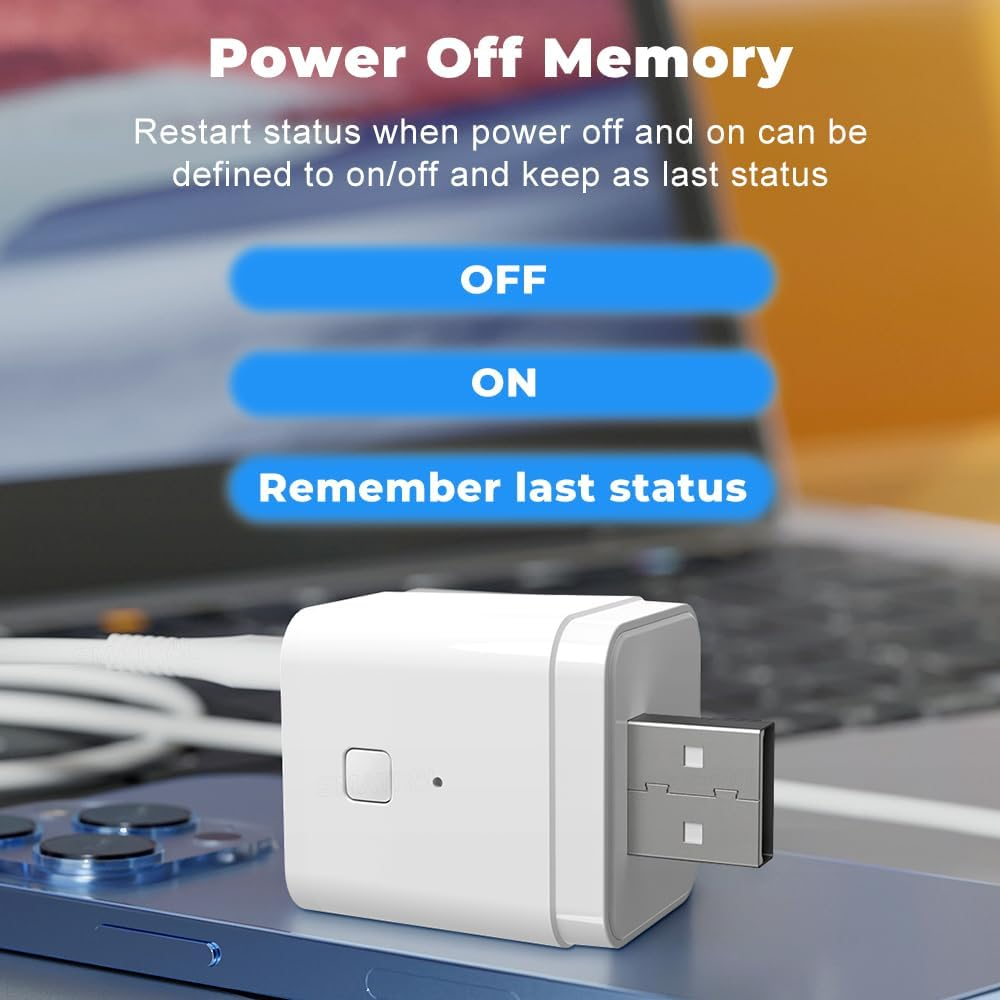 Uantii Tuya Smart Micro USB Adaptor Smart Plug Wifi Mini Power Adaptor Compatible with Alexa Works with Google Home image number 3