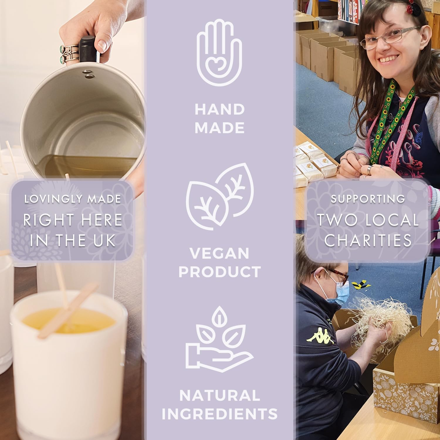 Luxe England Pamper Hamper - Relaxation Gifts for Women: Candle, Soap, Essential Oil, Bath Bomb, Shower Steamers & Lavender by Luxe England