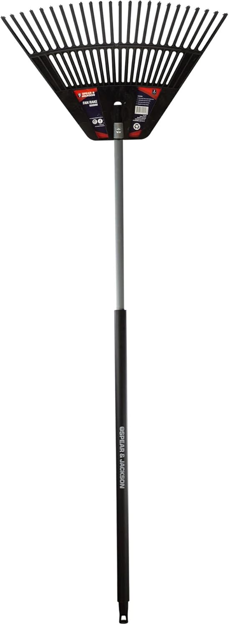 Spear & Jackson Extra Tough Aluminium Handle Fan Rake, 600 Mm Width