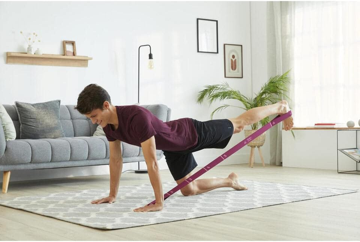 Nyamba Decathlon Fitness Resistance Textile Band, Purple, 10 Kg Unique Size image number 3