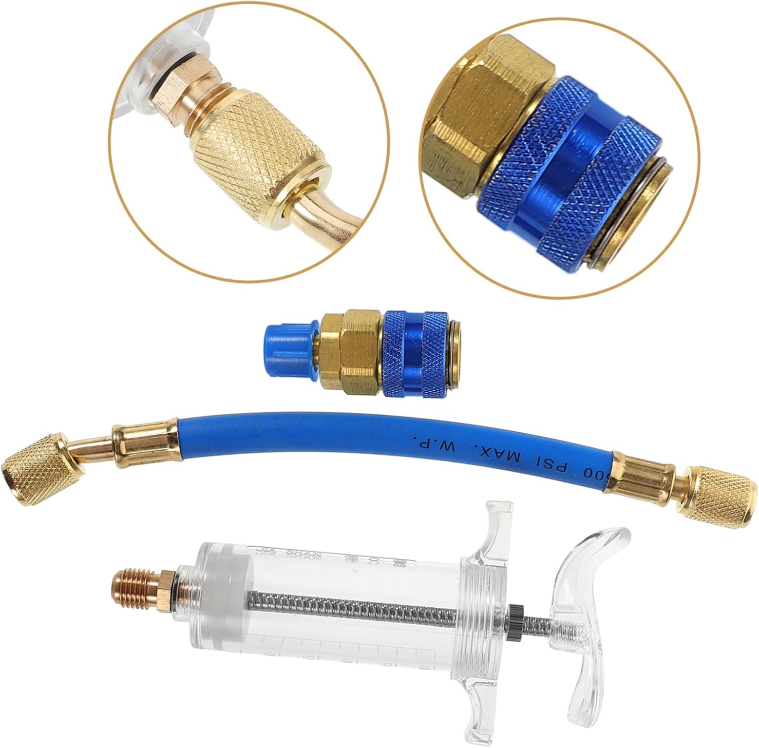 FUNOMOCYA and Dye Injector Kit Coolant Filling Tube Hand Turn Screw Tools for Car Maintenance image number 4