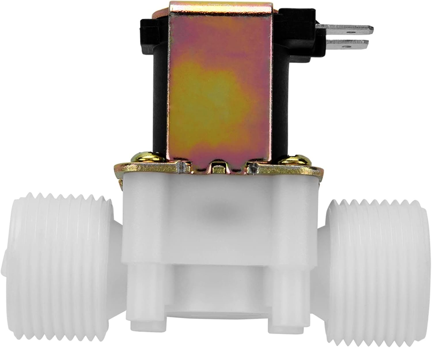 N/C Water Inlet Valve Plastic Solenoid Valve for Automatic Cleaning, 12V DC DN20 G3/4 image number 2